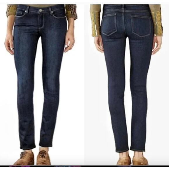 Paige Skyline Skinny Denim Jeans Mona Dark Wash Mid Rise Capsule Everyday Ladies - Picture 1 of 8